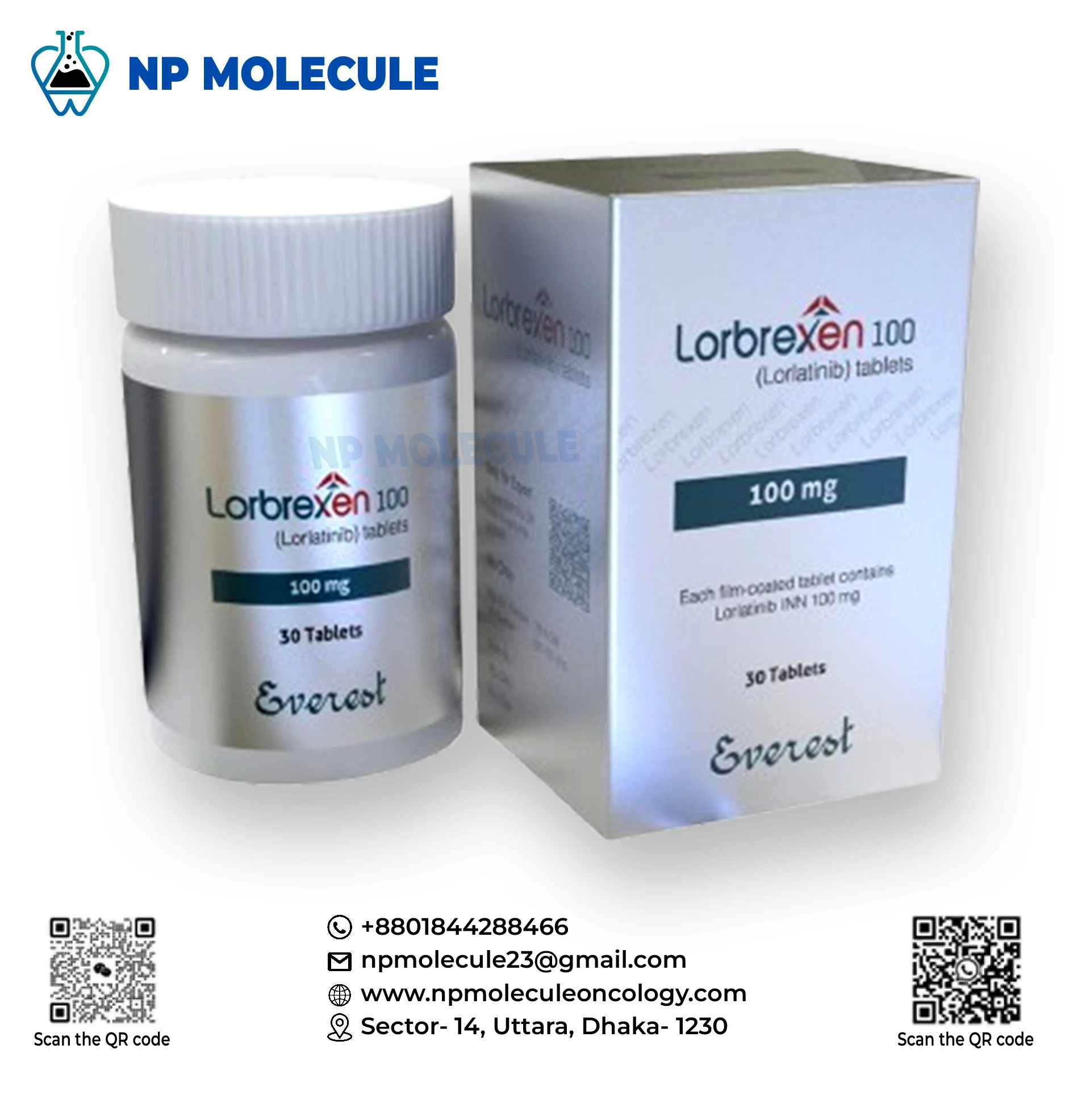 Lorbrexen 100 mg (Lorlatinib) Tablet