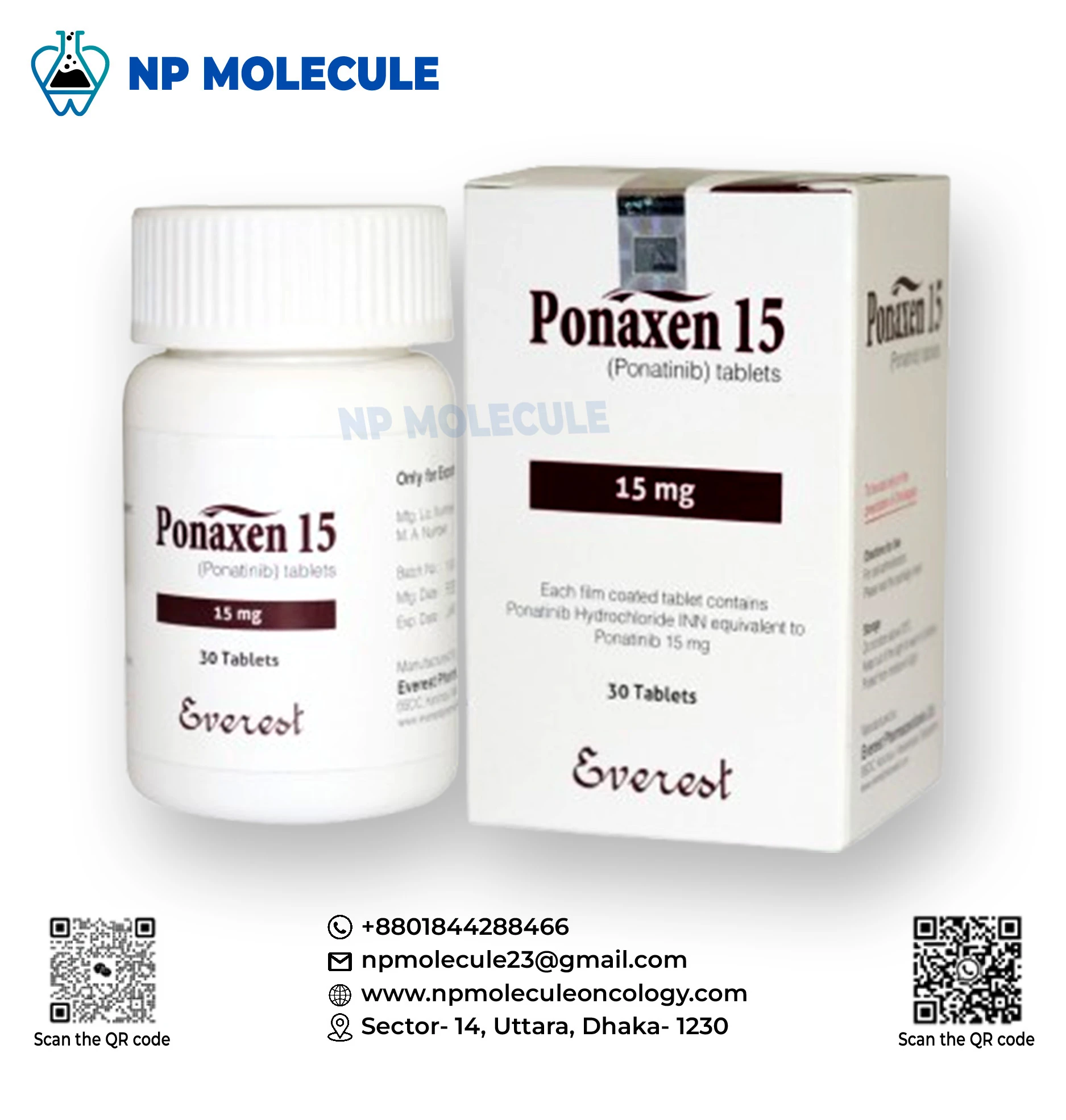 Ponaxen 15 mg Tablets