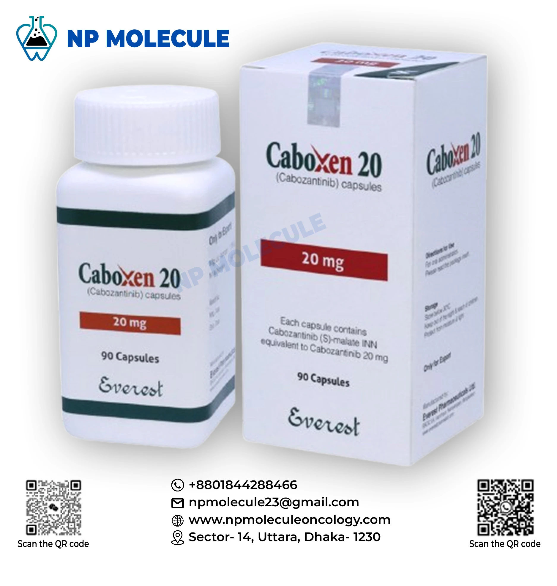 Caboxen 20 mg (Cabozantinib Tablets)