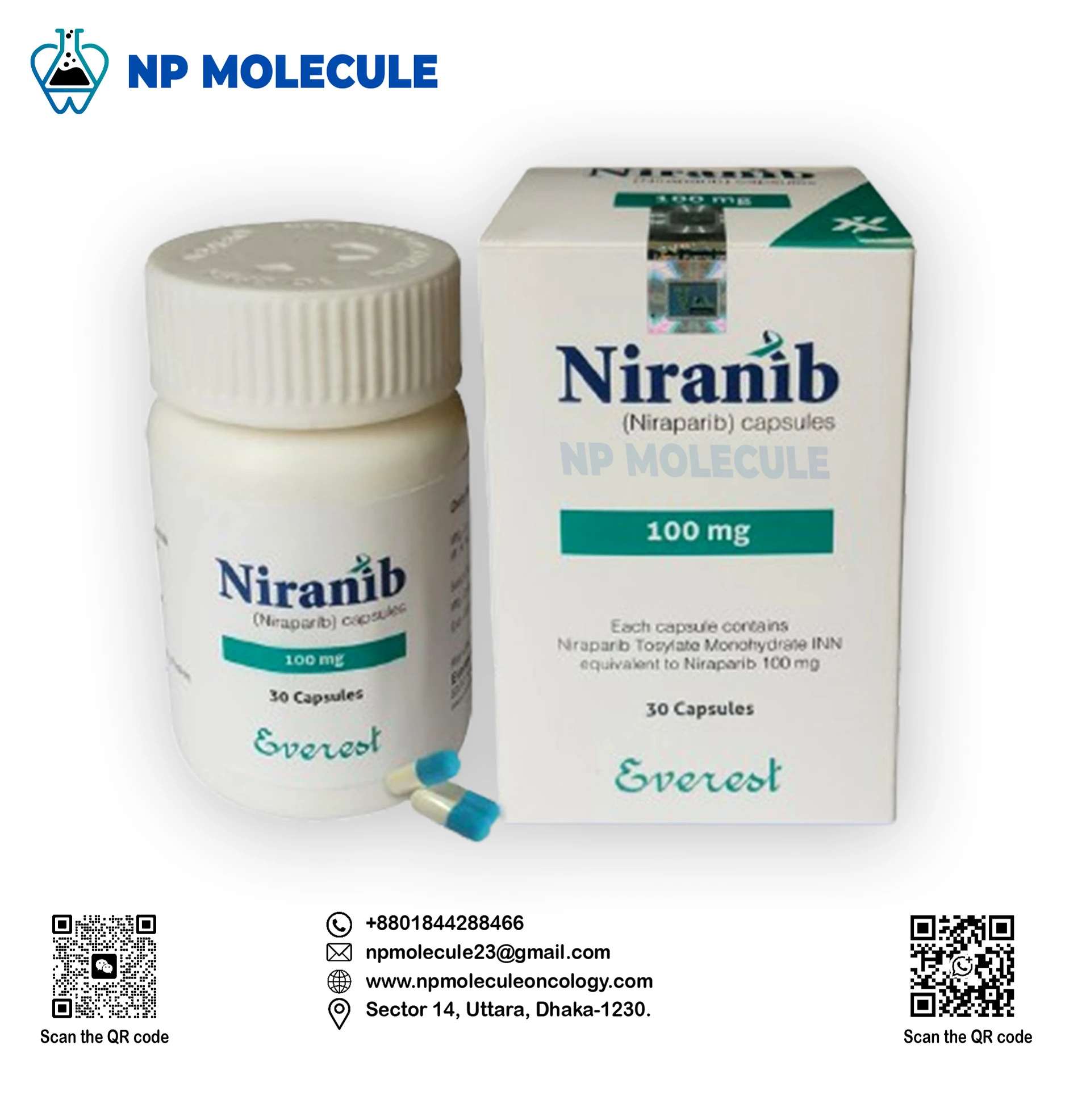 Niranib 100 mg Capsule (Niraparib)
