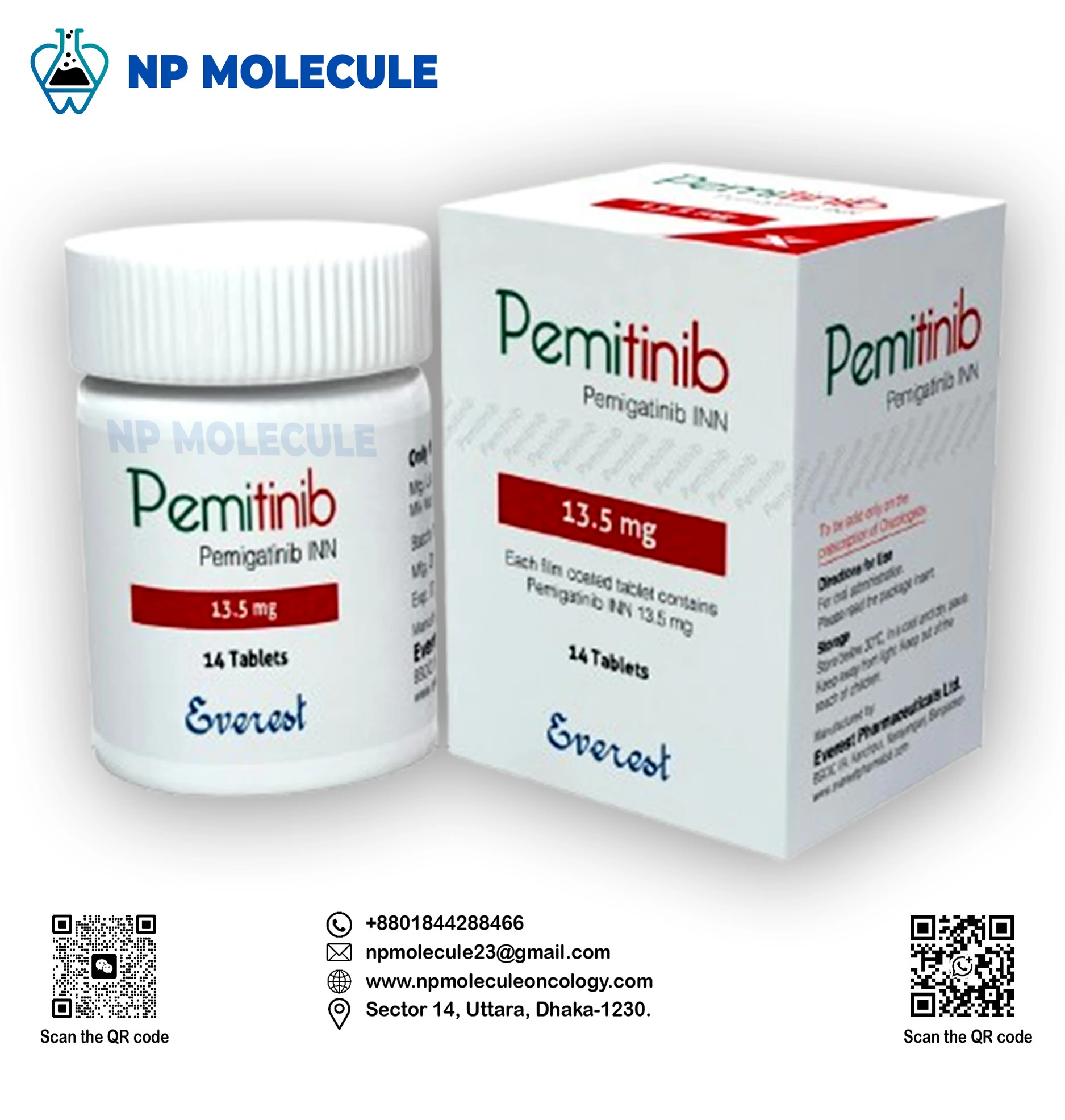 Pemitinib 13.5 mg Tablet (Pemigatinib)
