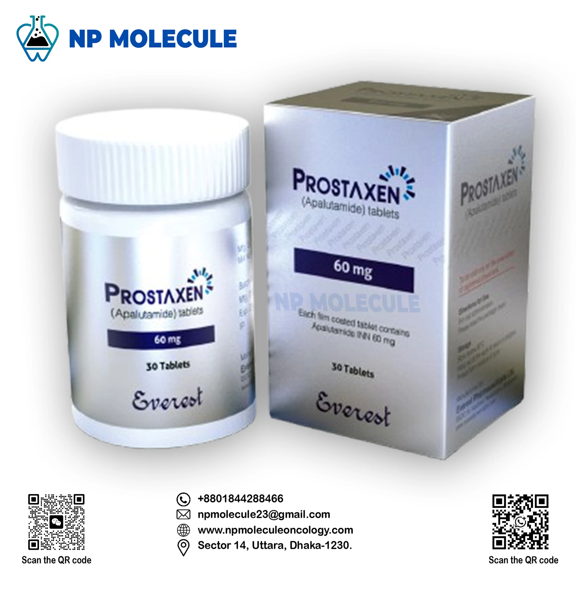 Prostaxen 60 mg Capsule (Enzalutamide)