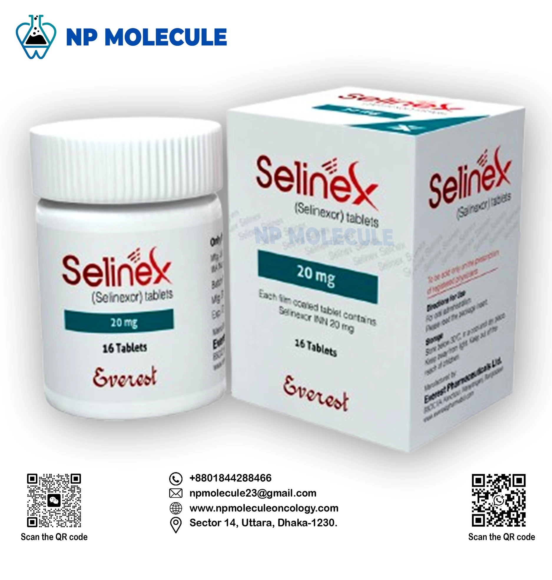 Selinex 20 mg Tablet (Selinexor)