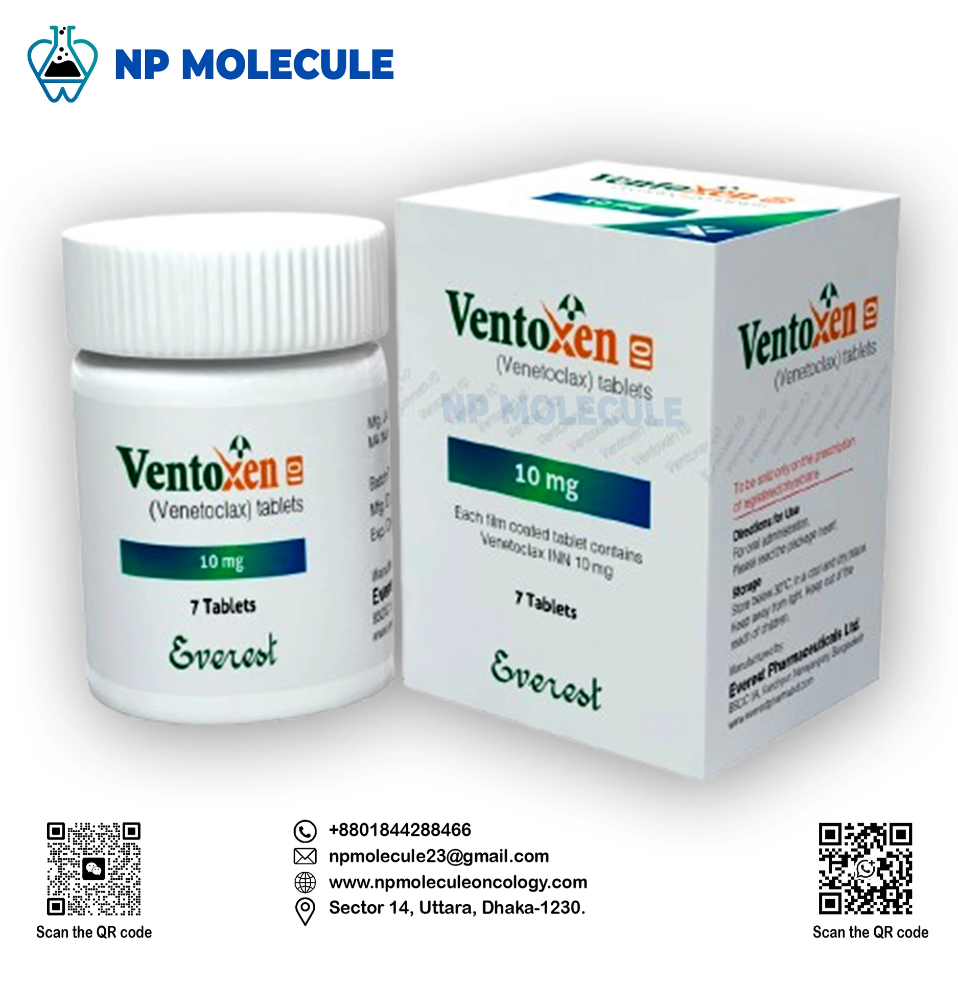 Ventoxen 10 mg Tablet (Venetoclax)