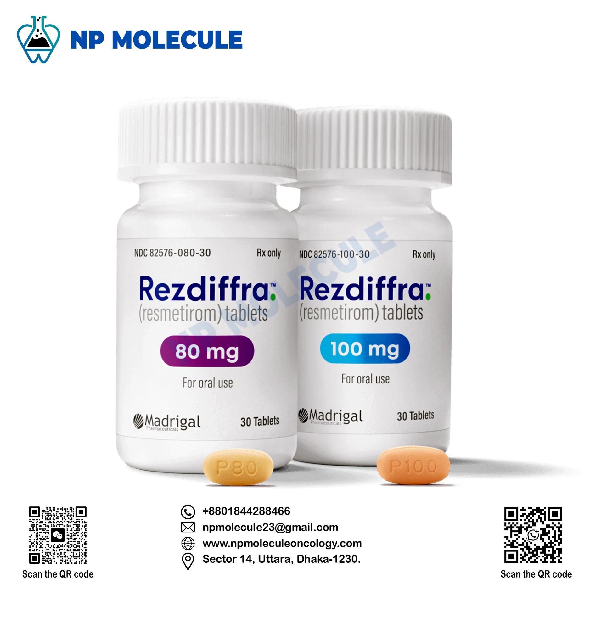Rezdiffra (Resmetirom) Tablets – 80 mg