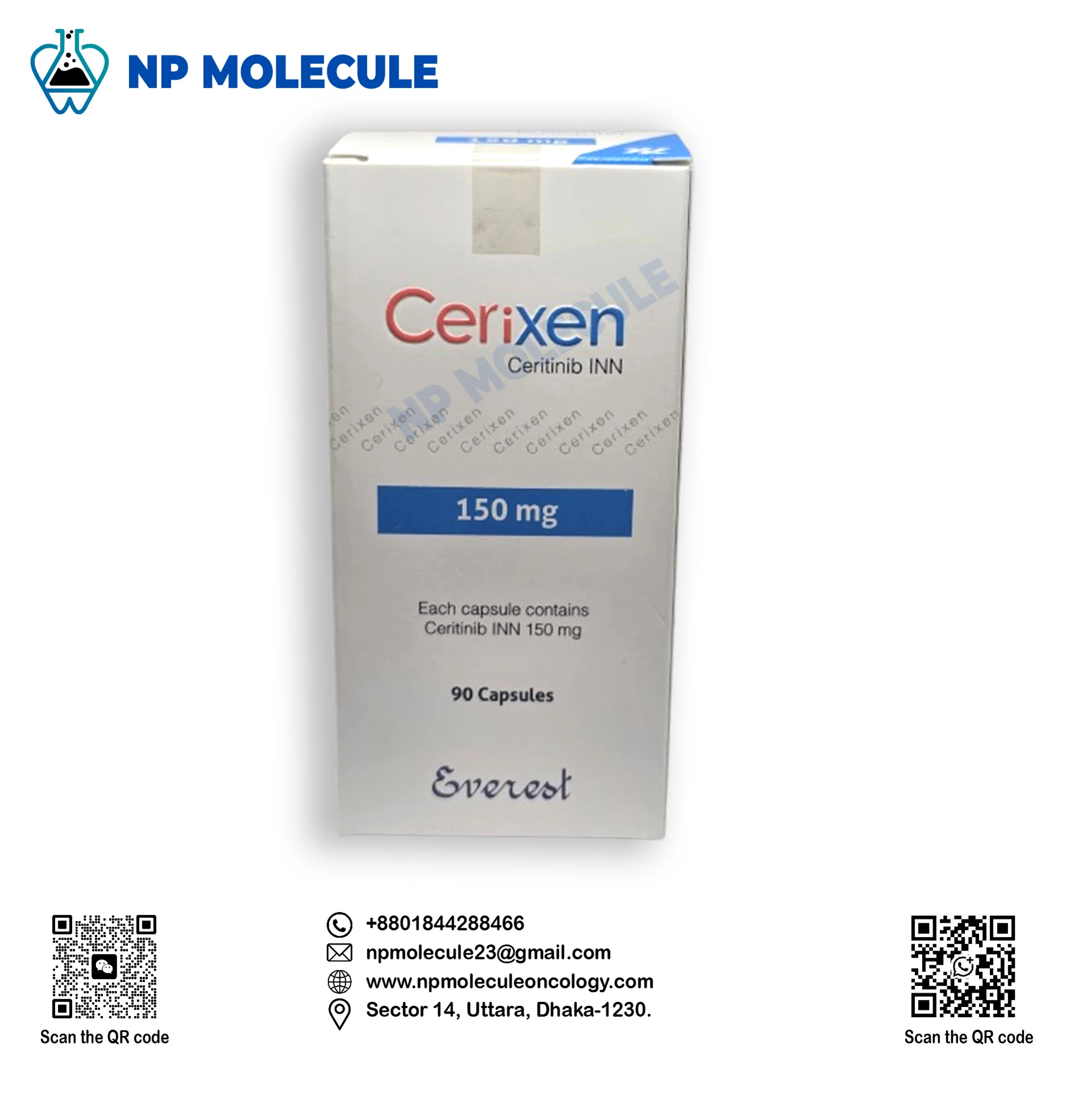 Cerixen 150 mg (Ceritinib INN)