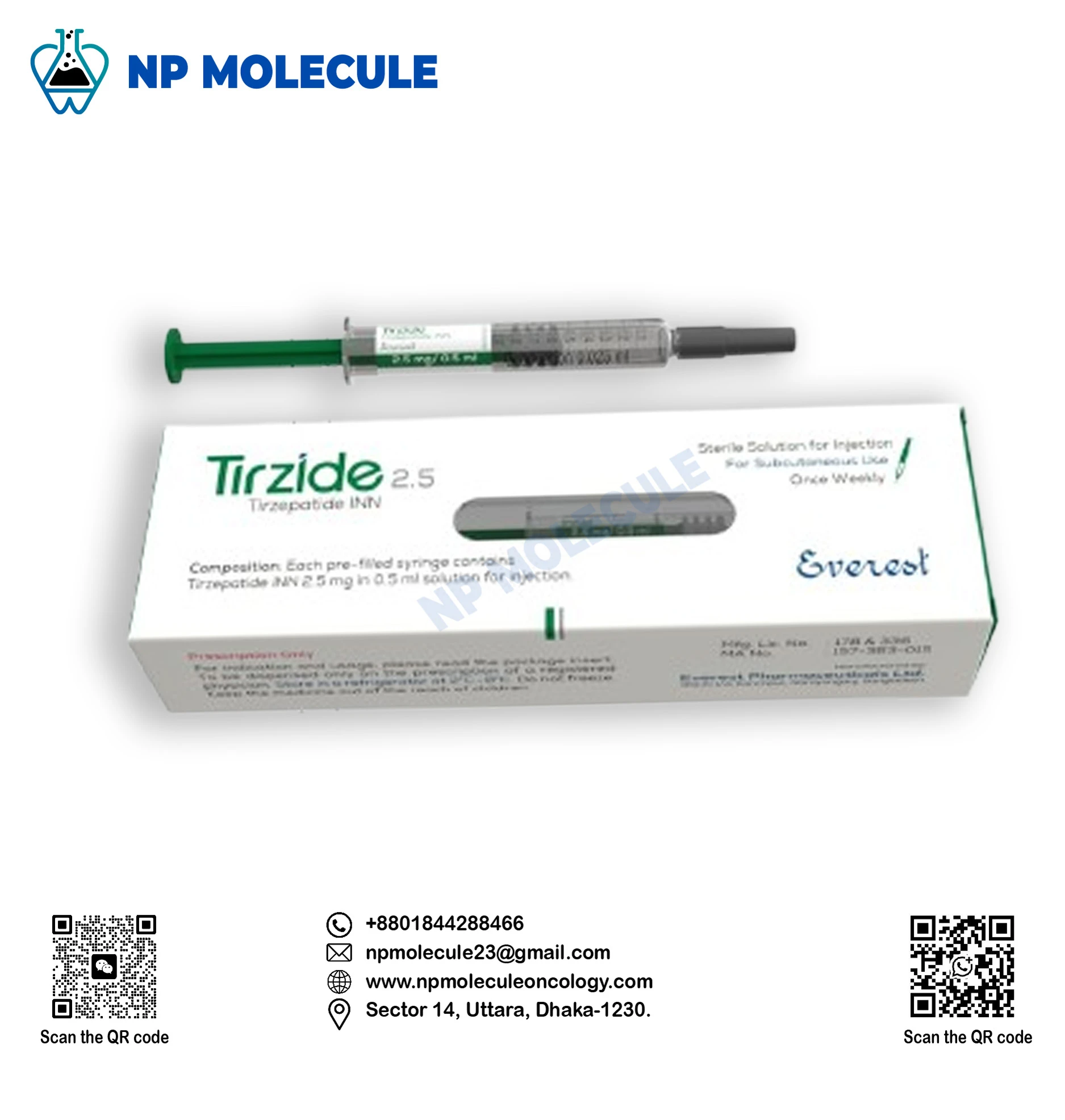 Tirzide 2.5 mg (Tirzepatide INN)
