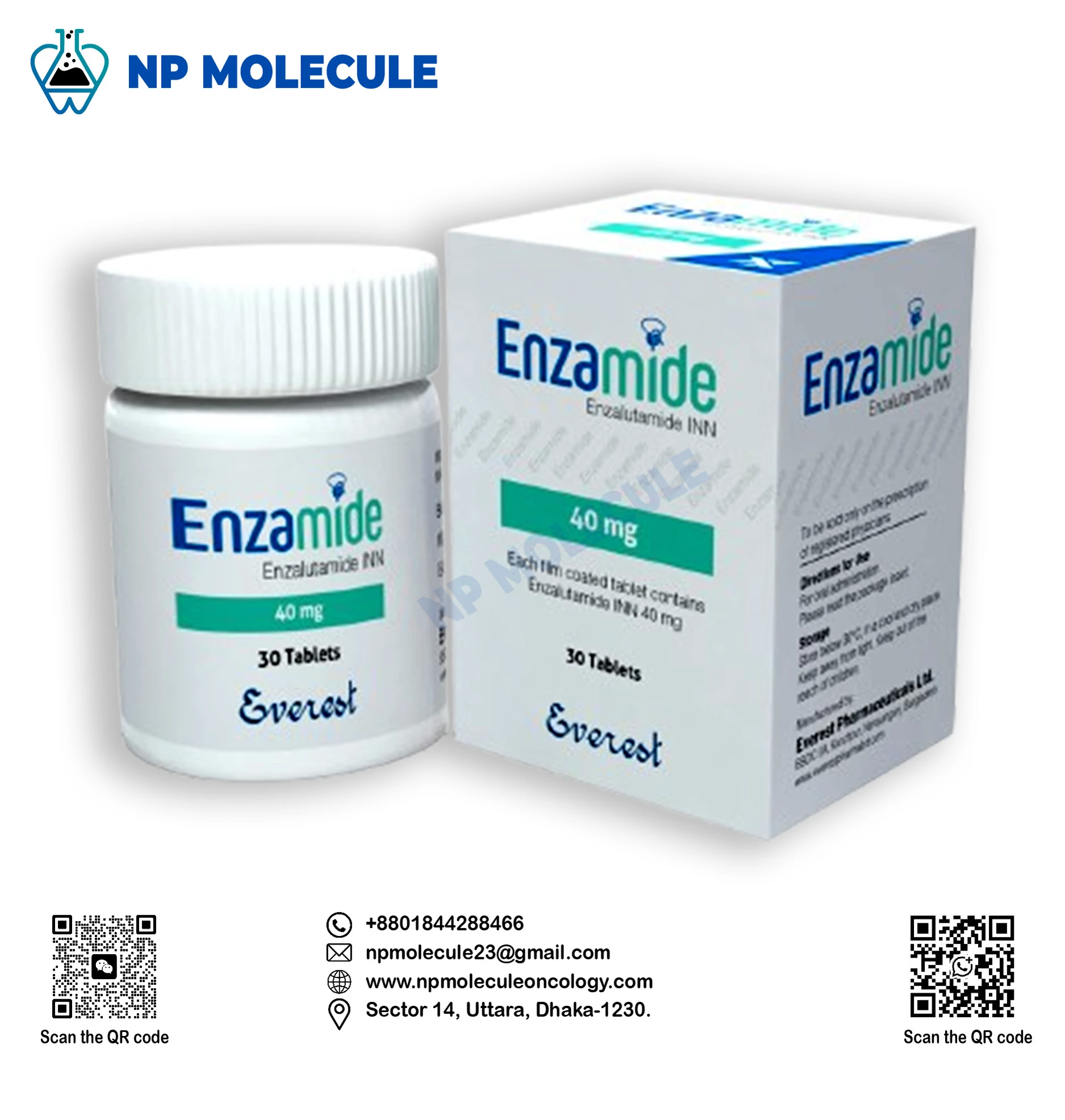 Enzamide 40 mg (Enzalutamide INN)