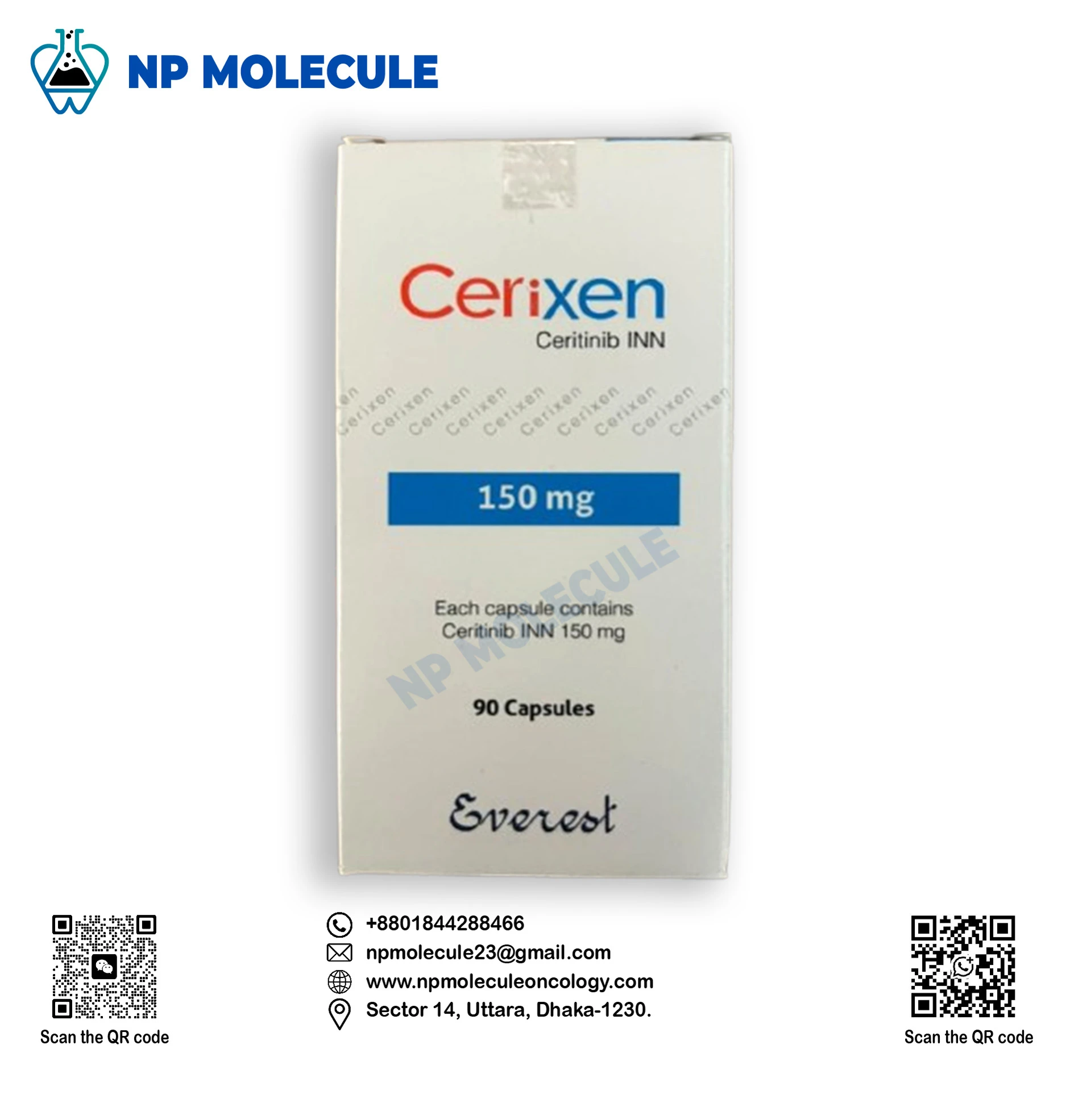 Cerixen 150 mg (Ceritinib INN)