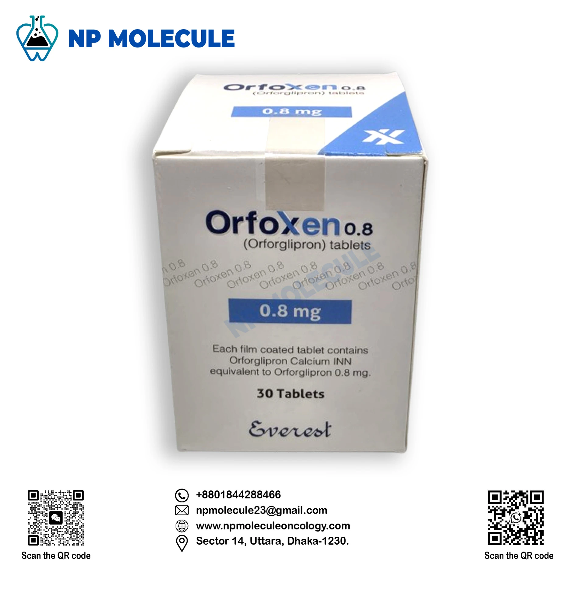 Orfoxen 0.8 mg (Orforglipron INN)